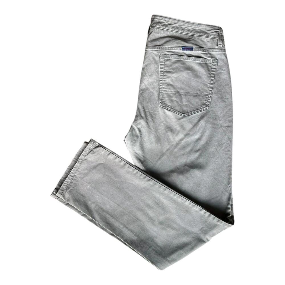 UNTUCKIT Don Santiago Mens Gray Straight Leg Stretch Chino Pants Trousers 34x32